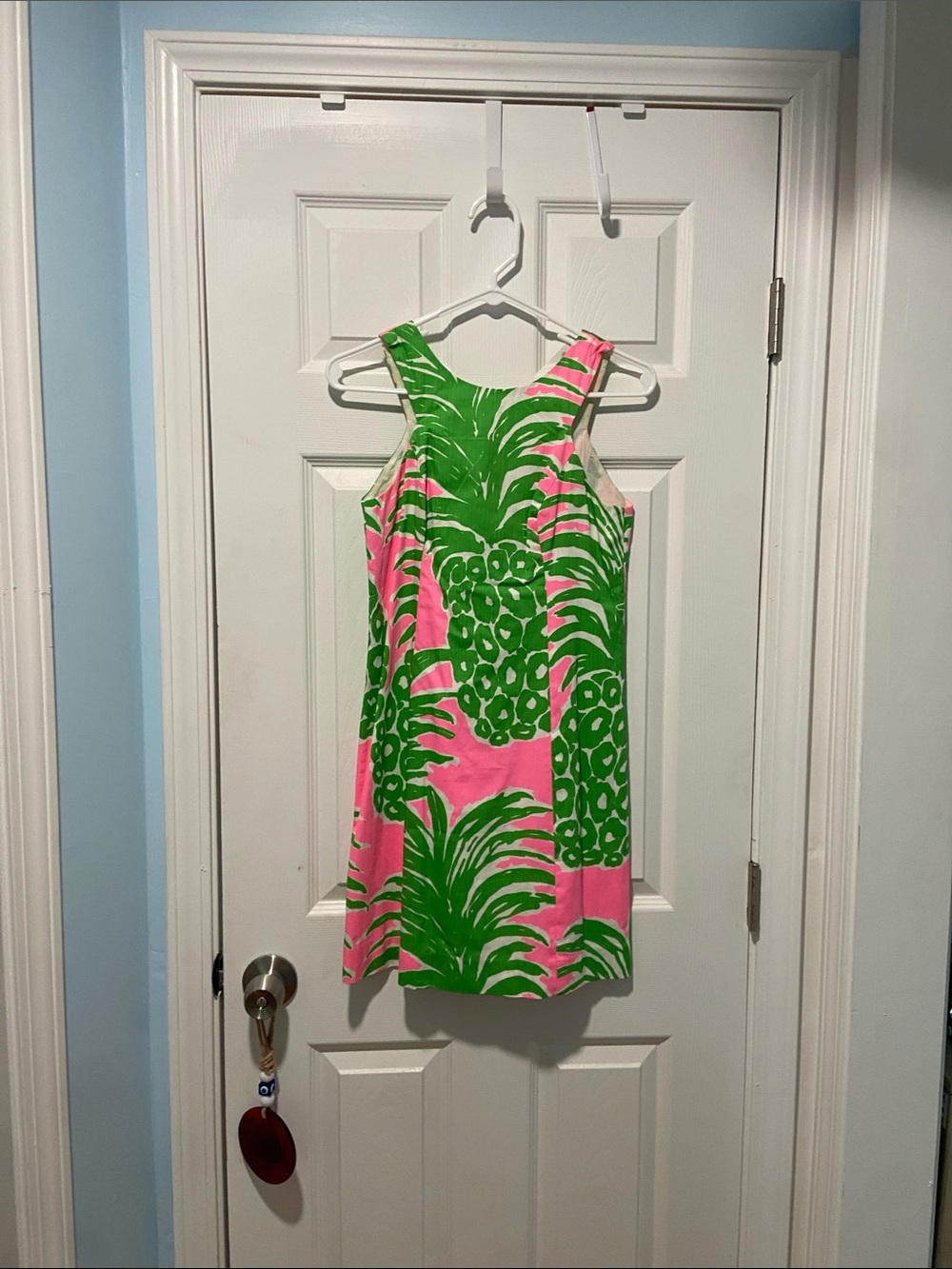 Lilly Pulitzer Pink & Green Tropical Shift Dress